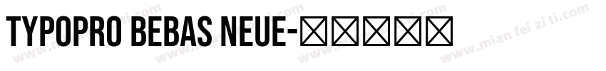 TypoPRO Bebas Neue字体转换